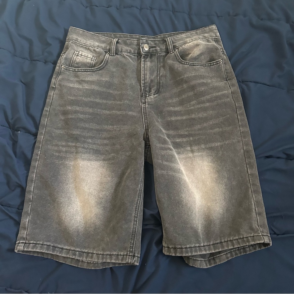 Dark Gray Jean Shorts - Medium